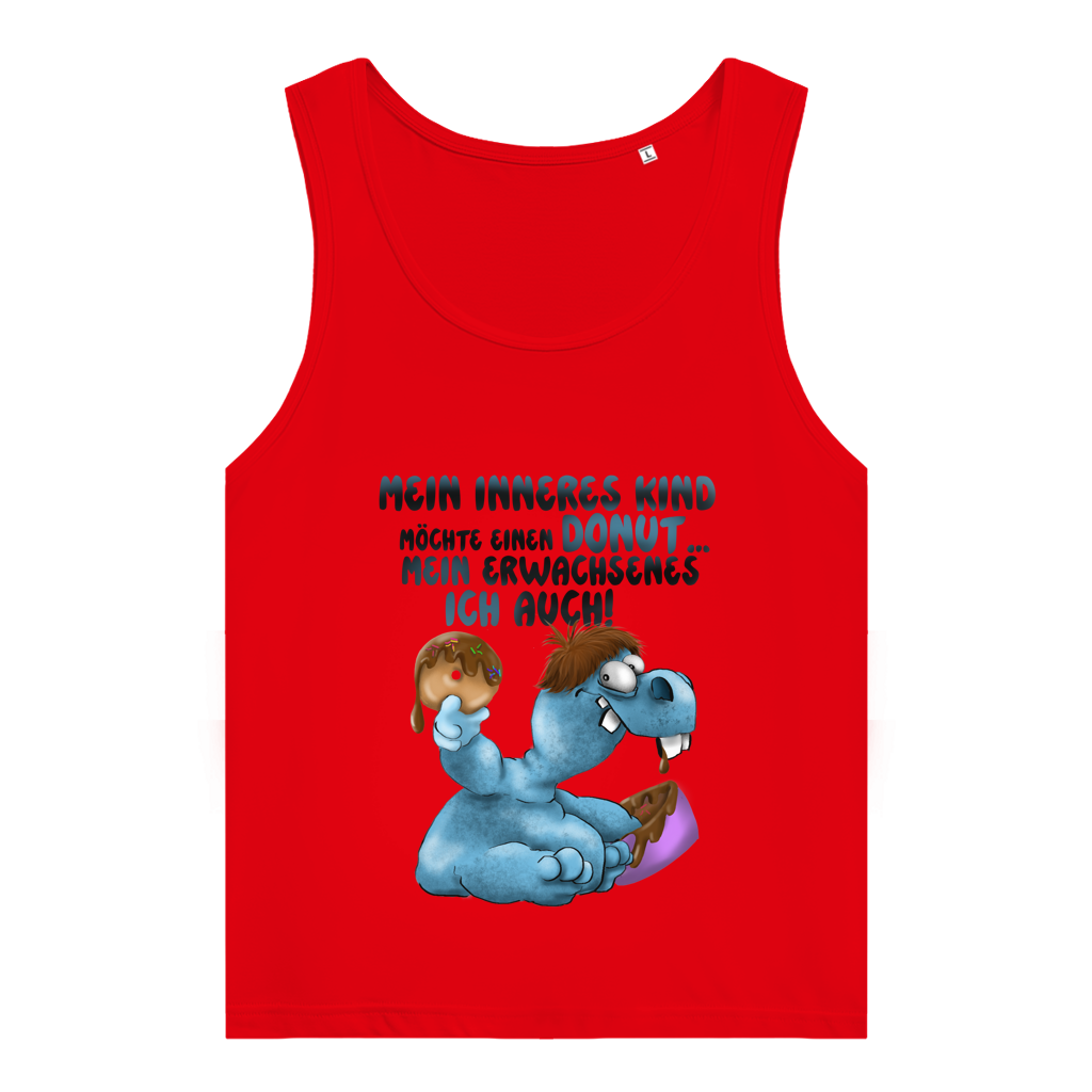 Damen Premium Organic Tank Top Mein inneres Kind möchte einen Donut... Design 2