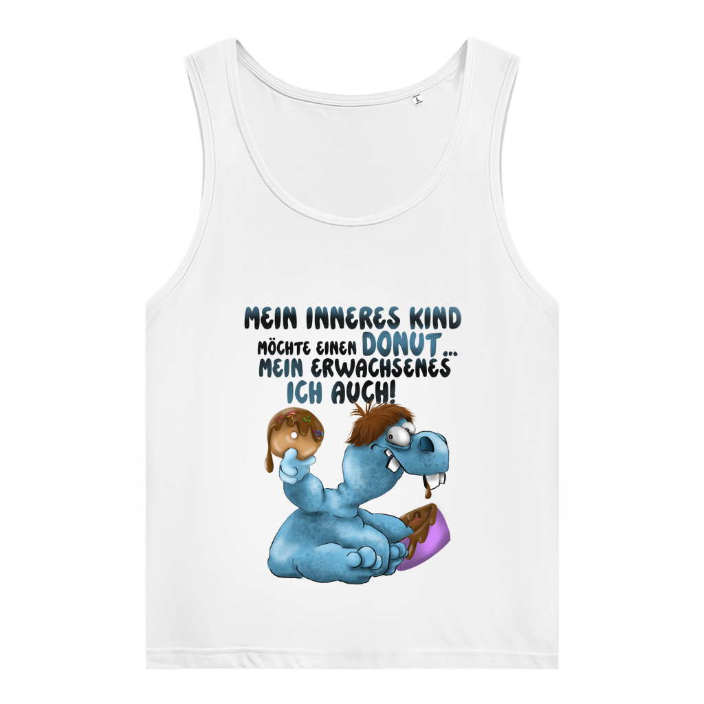 Damen Premium Organic Tank Top Mein inneres Kind möchte einen Donut... Design 2