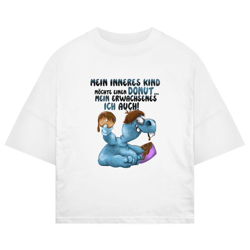 ST/ST Oversize T-Shirt Mein inneres Kind möchte einen Donut... Design 2