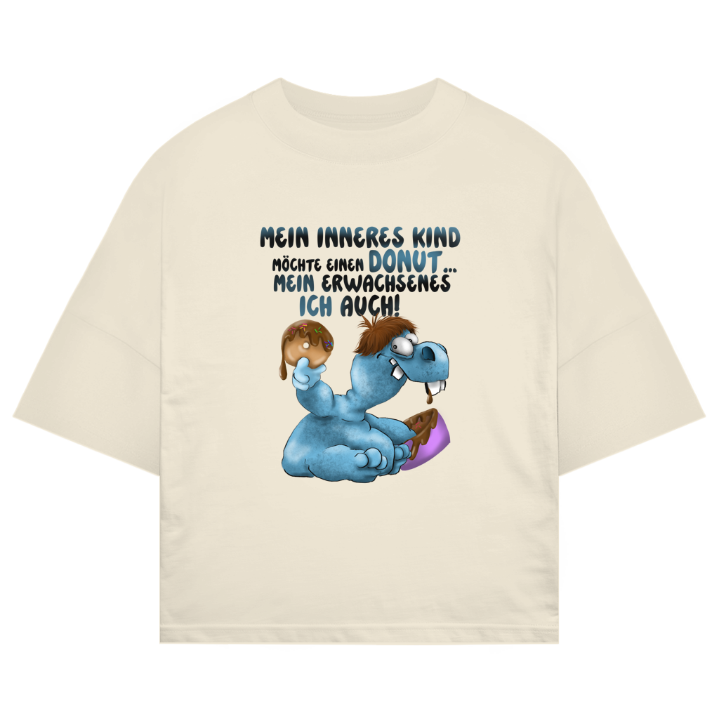 ST/ST Oversize T-Shirt Mein inneres Kind möchte einen Donut... Design 2