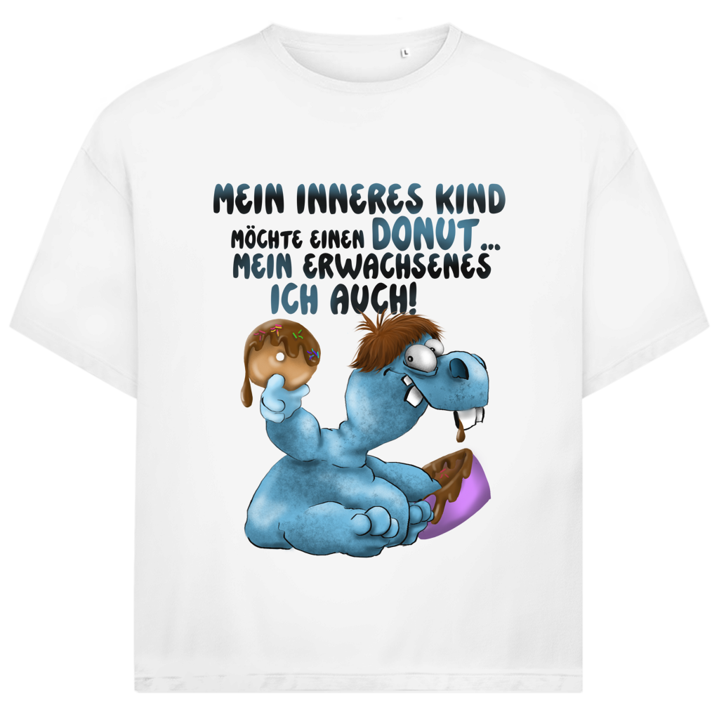 Jack and Jones Oversize T-Shirt Mein inneres Kind möchte einen Donut... Design 2