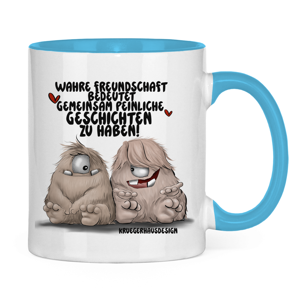 Tasse zweifarbig Wahre Freundschaft bedeutet
