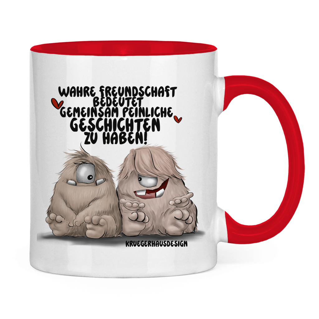 Tasse zweifarbig Wahre Freundschaft bedeutet