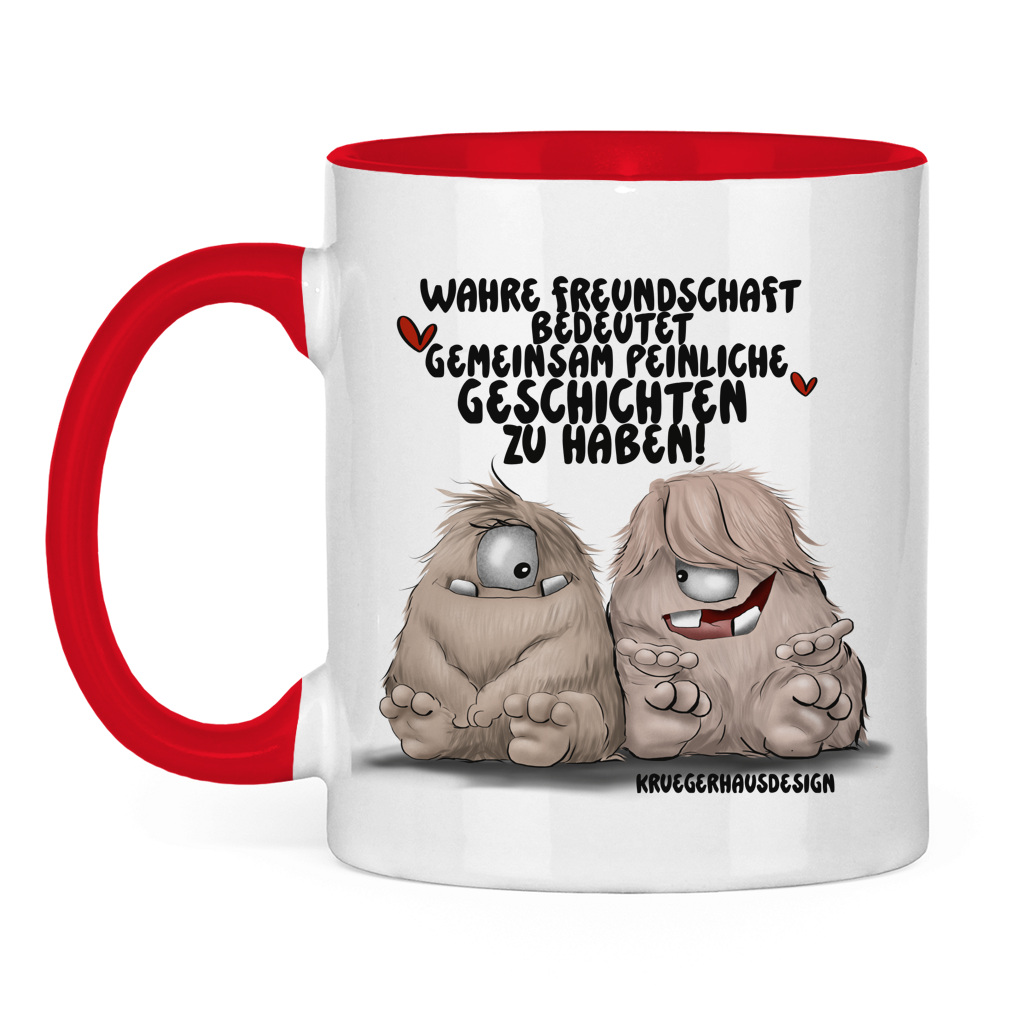 Tasse zweifarbig Wahre Freundschaft bedeutet