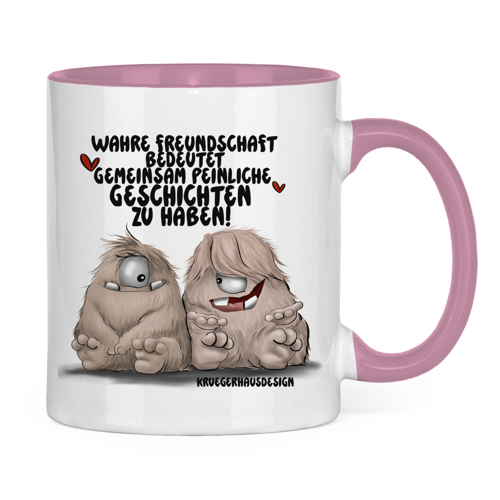 Tasse zweifarbig Wahre Freundschaft bedeutet