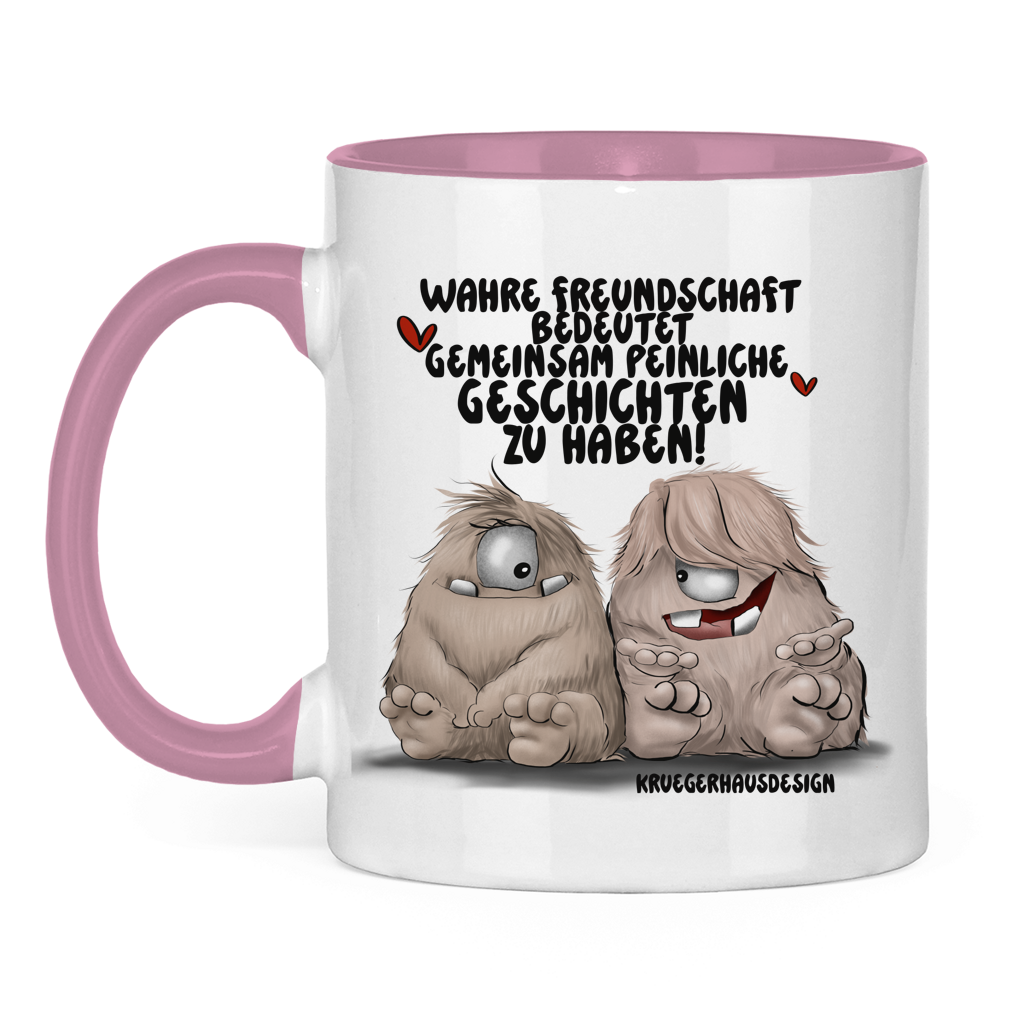 Tasse zweifarbig Wahre Freundschaft bedeutet