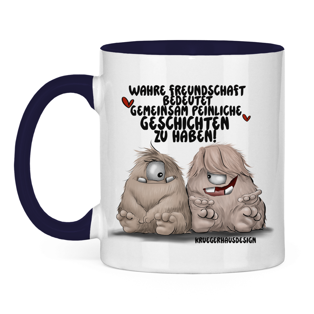 Tasse zweifarbig Wahre Freundschaft bedeutet