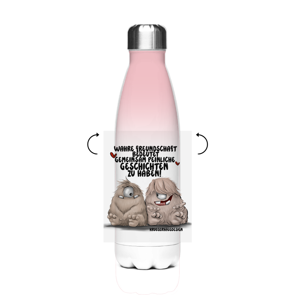 Edelstahl-Thermoflasche Wahre Freundschaft bedeutet