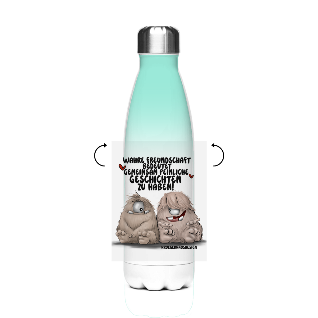 Edelstahl-Thermoflasche Wahre Freundschaft bedeutet