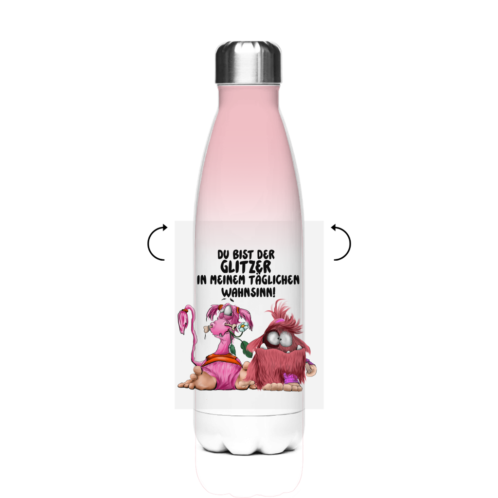 Edelstahl-Thermoflasche Du bist der Glitzer in meinem täglichen Wahnsinn!