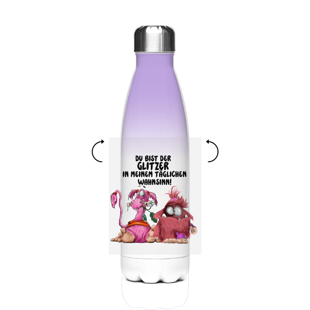 Edelstahl-Thermoflasche Du bist der Glitzer in meinem täglichen Wahnsinn!