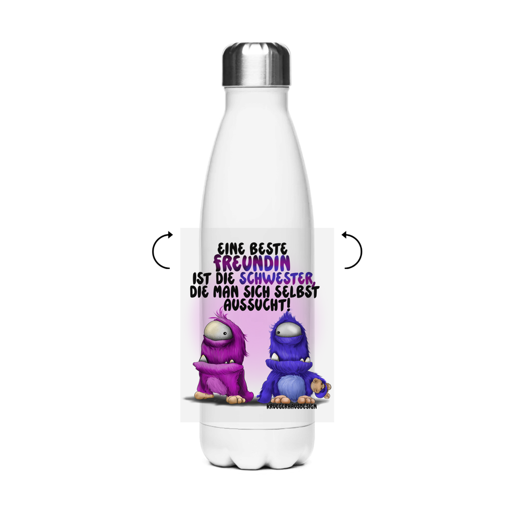 Edelstahl-Thermoflasche Eine Beste Freundin ist die Schwester, die man sich ...