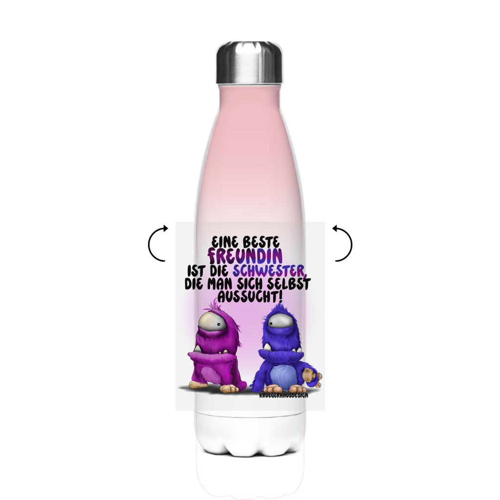 Edelstahl-Thermoflasche Eine Beste Freundin ist die Schwester, die man sich ...