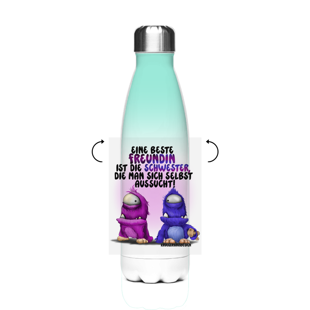 Edelstahl-Thermoflasche Eine Beste Freundin ist die Schwester, die man sich ...