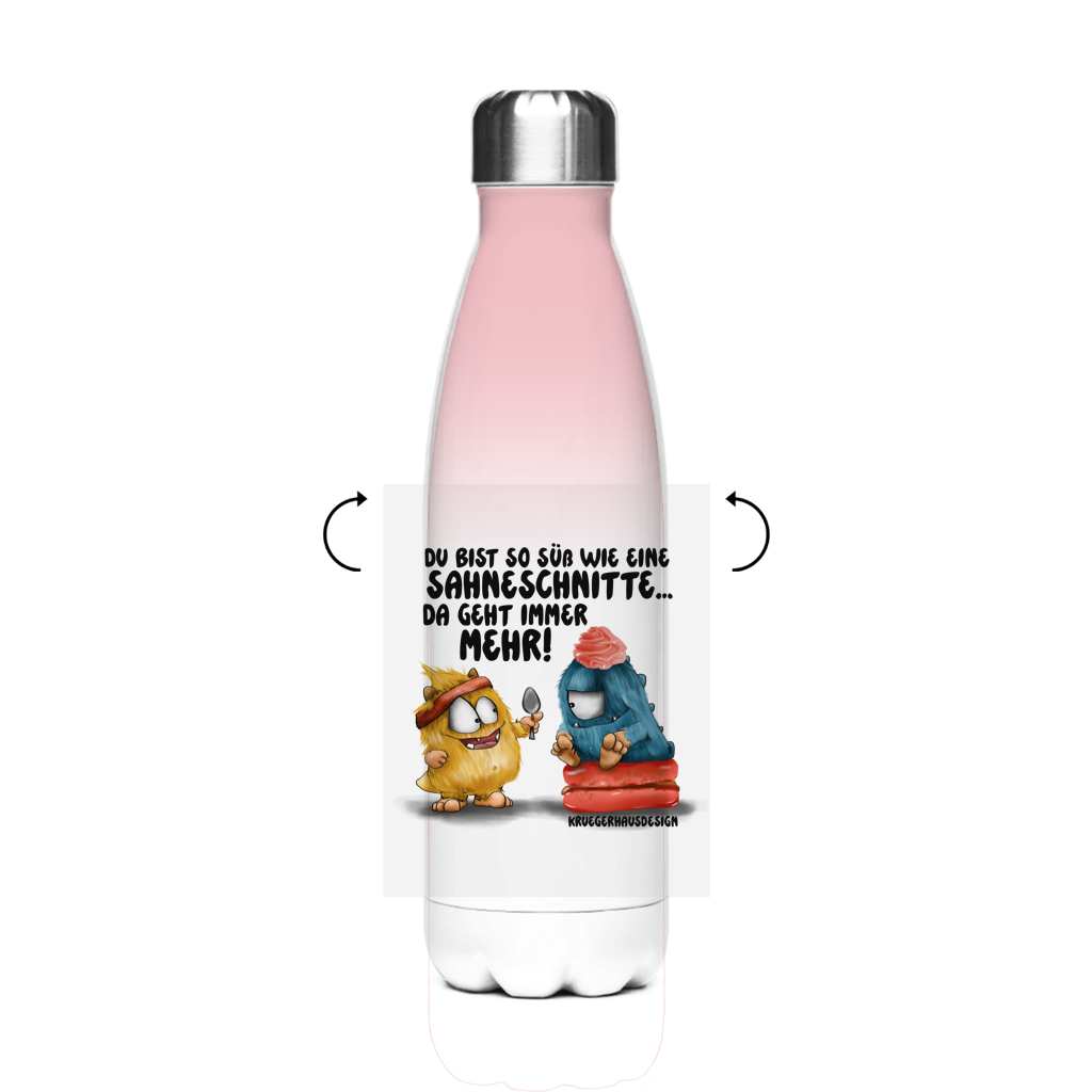 Edelstahl-Thermoflasche Du bist so süß wie eine Sahneschnitte...