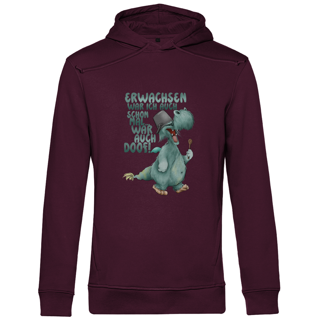 Herren Premium Bio Hoodie Erwachsen war ich auch schon mal... war auch doof