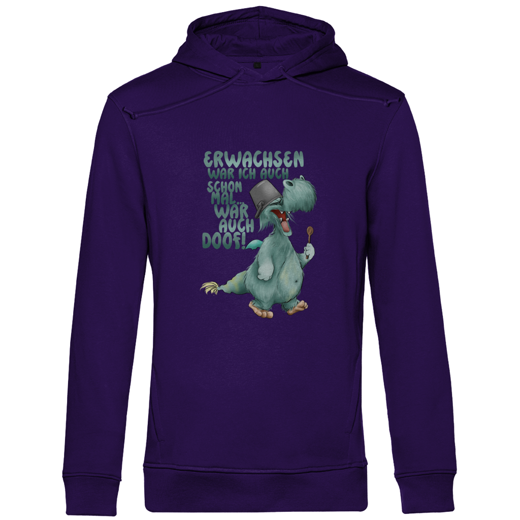 Herren Premium Bio Hoodie Erwachsen war ich auch schon mal... war auch doof
