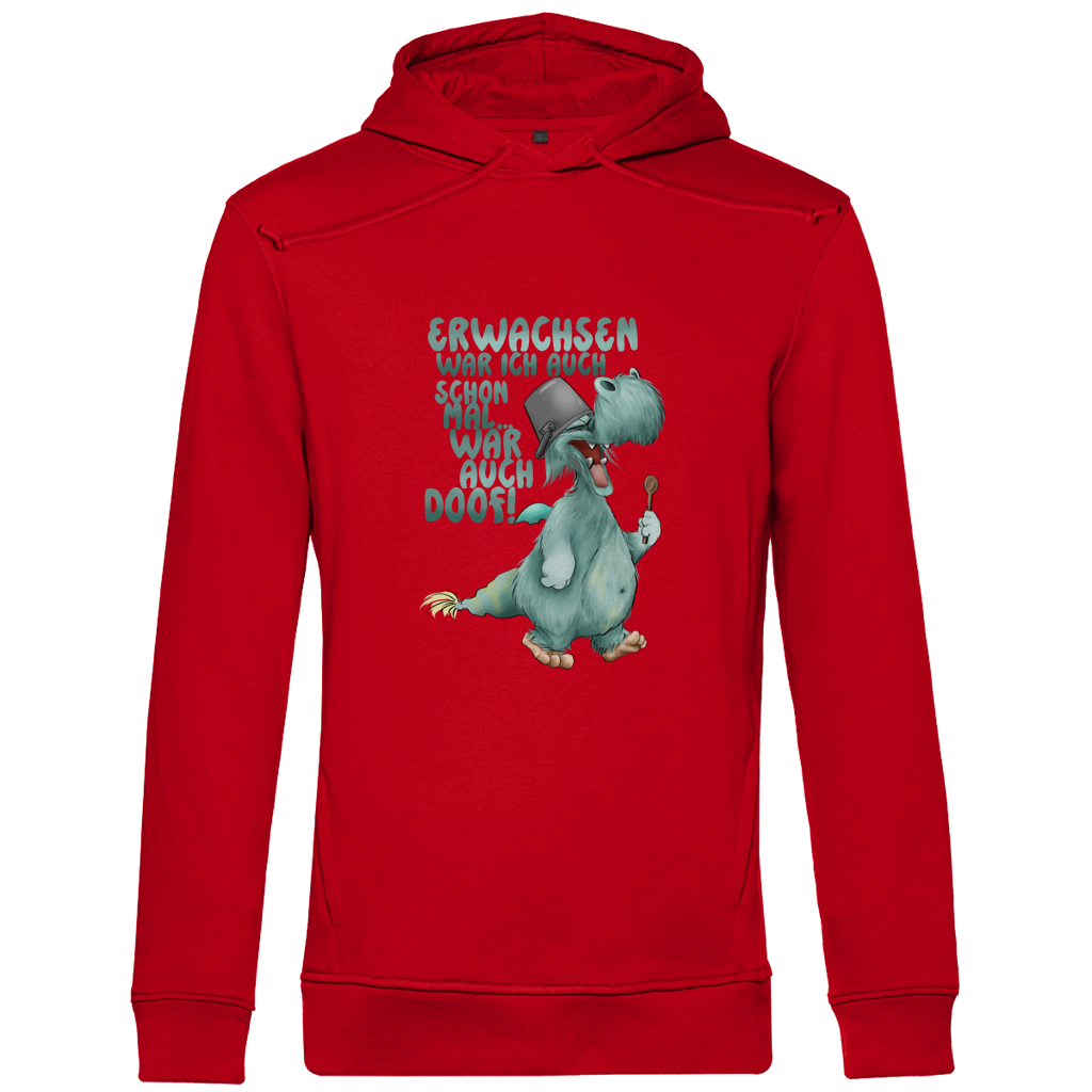 Herren Premium Bio Hoodie Erwachsen war ich auch schon mal... war auch doof