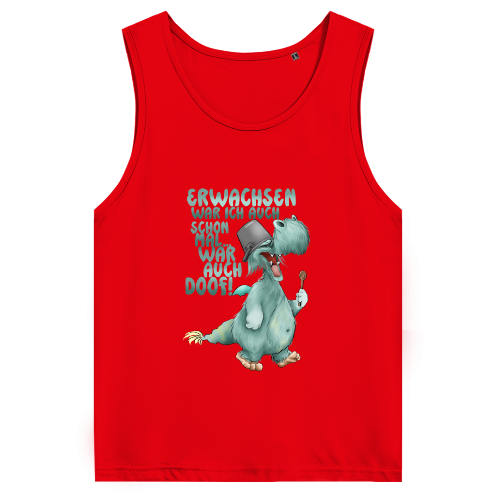 Herren Premium Tank Top Erwachsen war ich auch schon mal... war auch doof