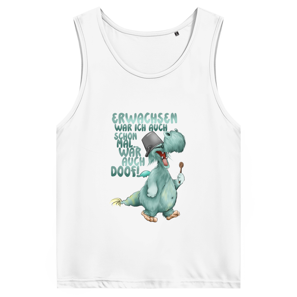 Herren Premium Tank Top Erwachsen war ich auch schon mal... war auch doof