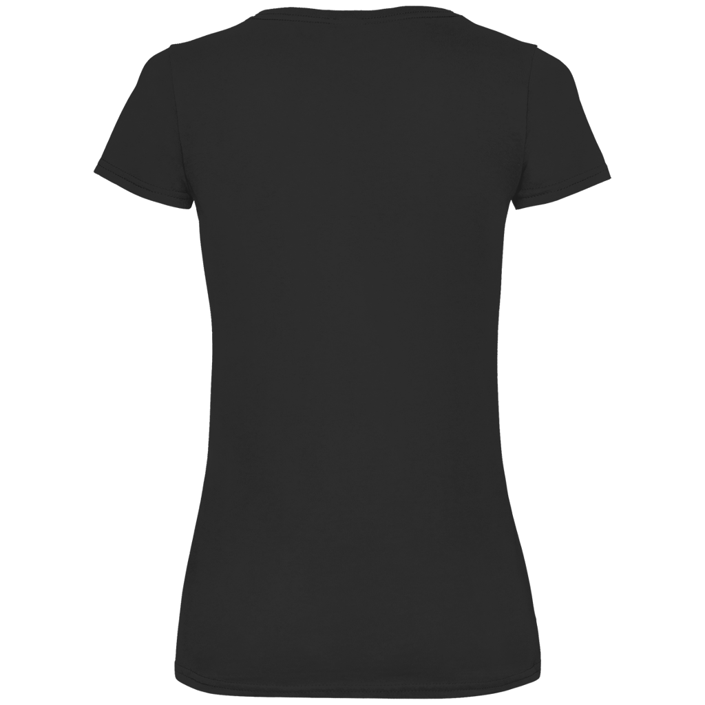 Damen Premium Bio V-Neck T-Shirt Erwachsen war ich auch schon mal... war auch doof