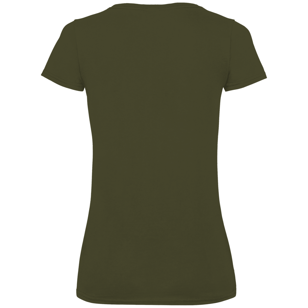 Damen Premium Bio V-Neck T-Shirt Erwachsen war ich auch schon mal... war auch doof