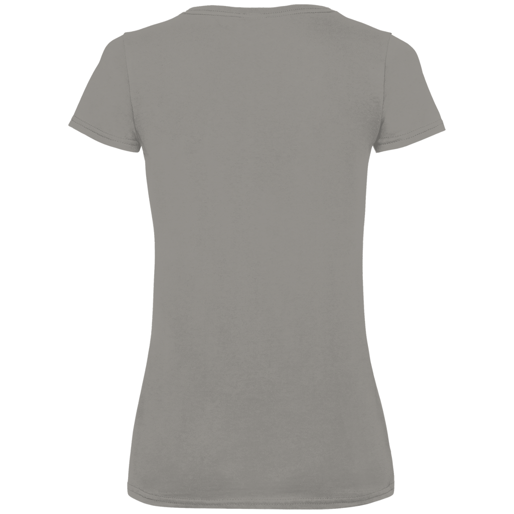 Damen Premium Bio V-Neck T-Shirt Erwachsen war ich auch schon mal... war auch doof