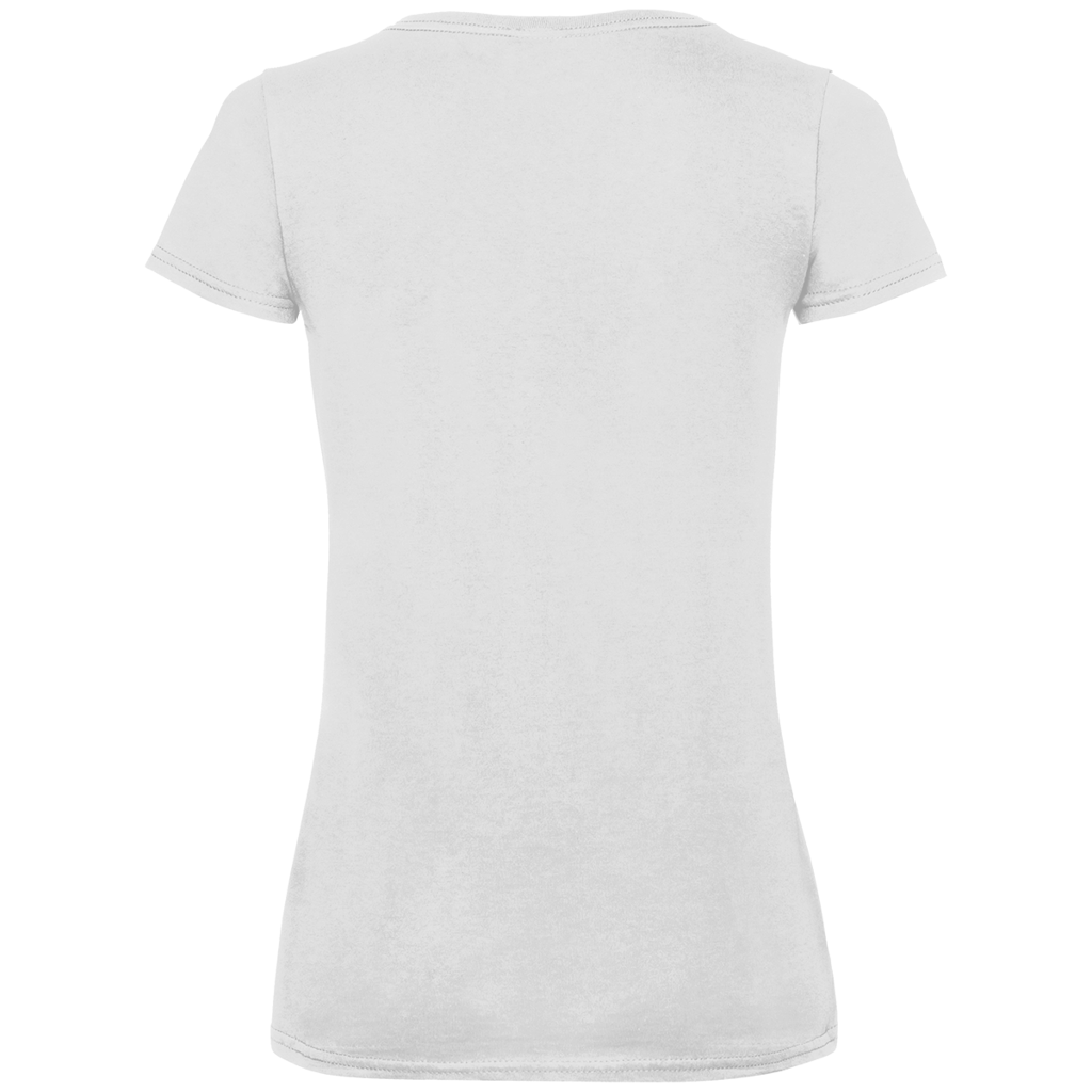 Damen Premium Bio V-Neck T-Shirt Erwachsen war ich auch schon mal... war auch doof