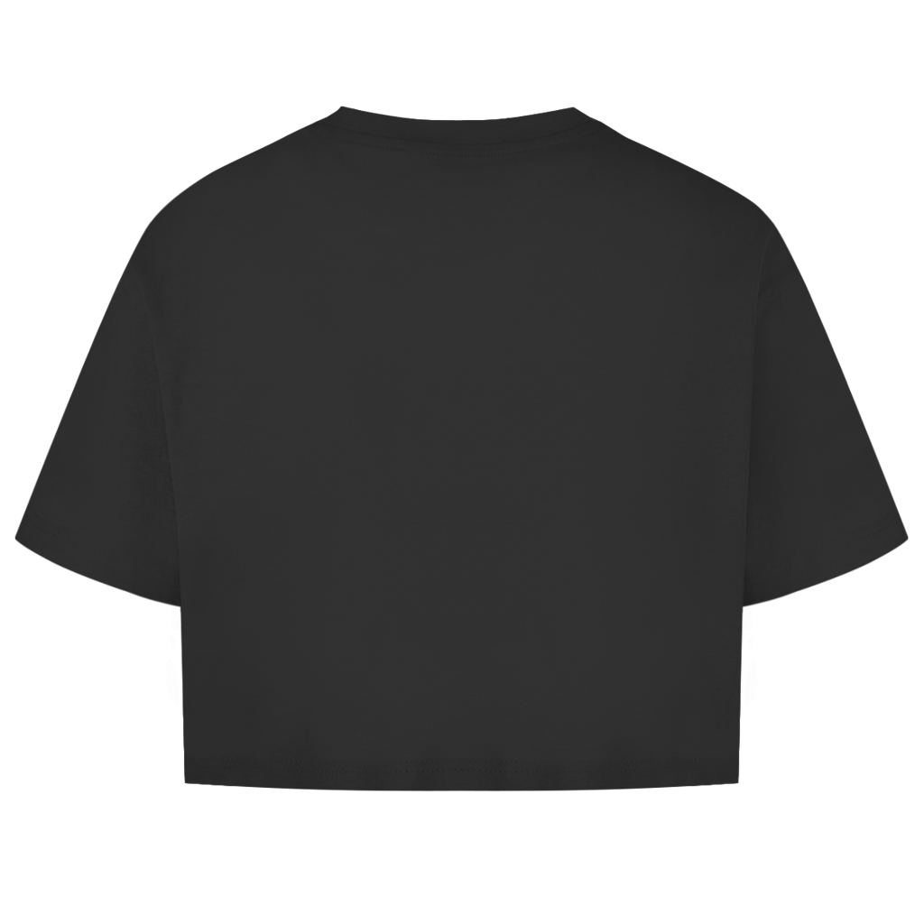 Damen Oversize Crop Top Erwachsen war ich auch schon mal... war auch doof