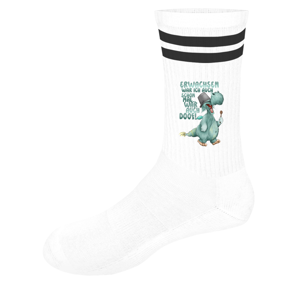 Socken mit Streifen Erwachsen war ich auch schon mal... war auch doof