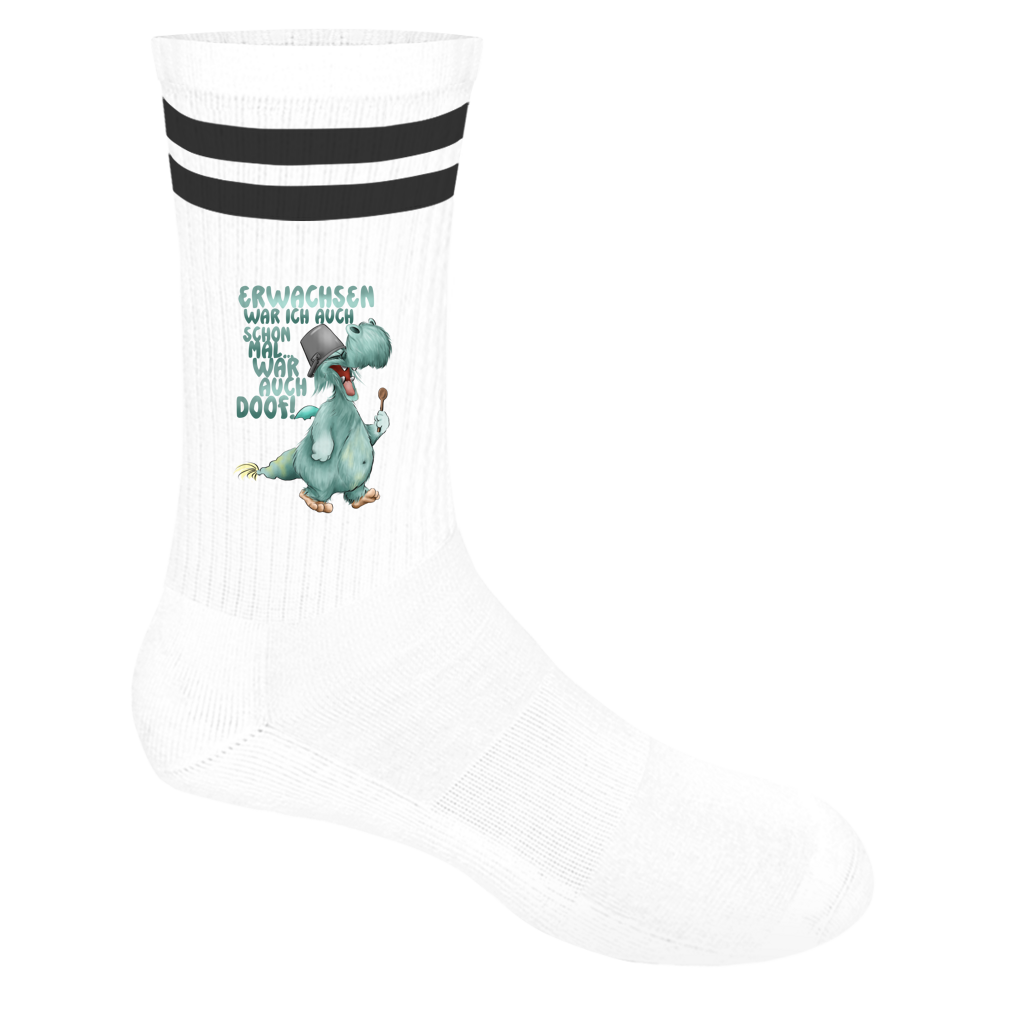Socken mit Streifen Erwachsen war ich auch schon mal... war auch doof