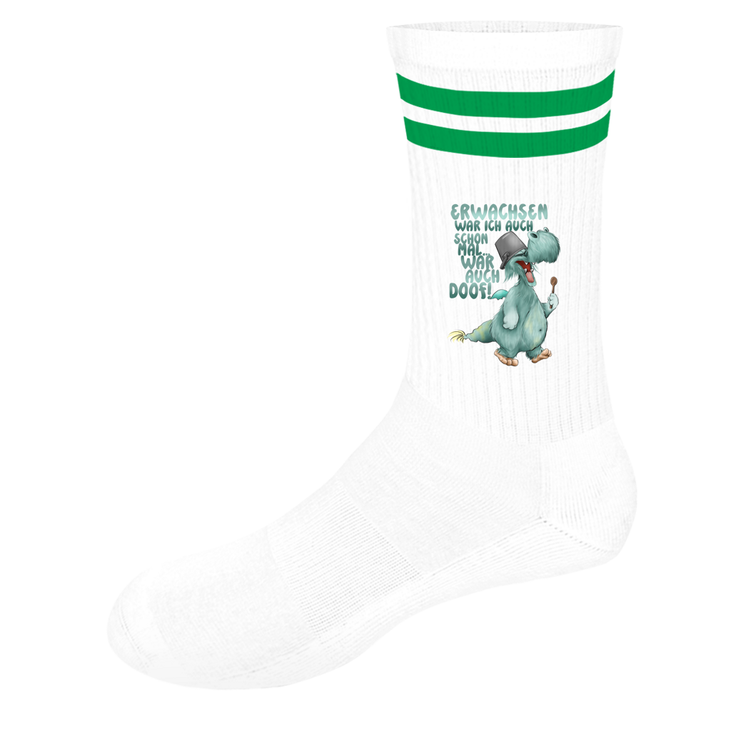 Socken mit Streifen Erwachsen war ich auch schon mal... war auch doof