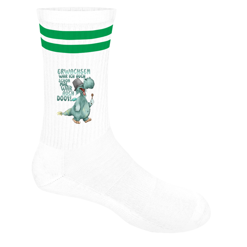 Socken mit Streifen Erwachsen war ich auch schon mal... war auch doof