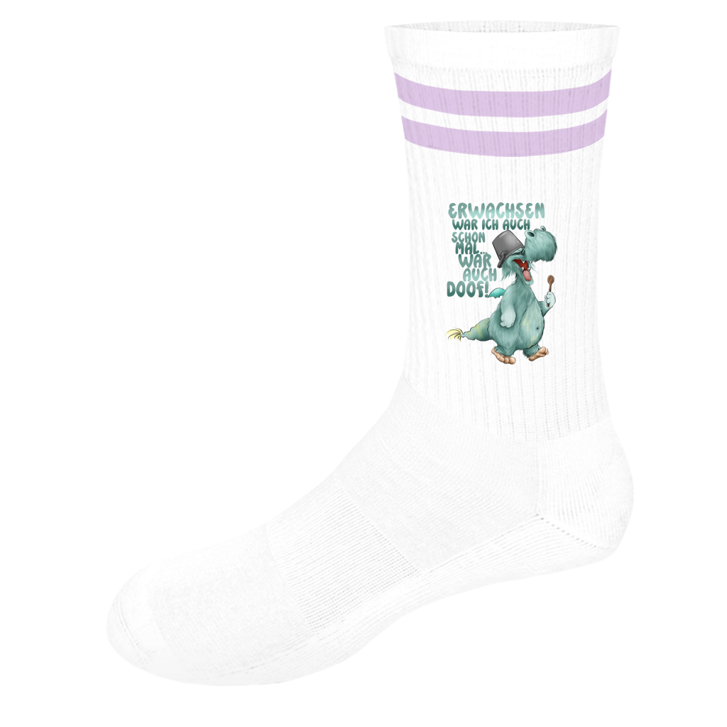 Socken mit Streifen Erwachsen war ich auch schon mal... war auch doof