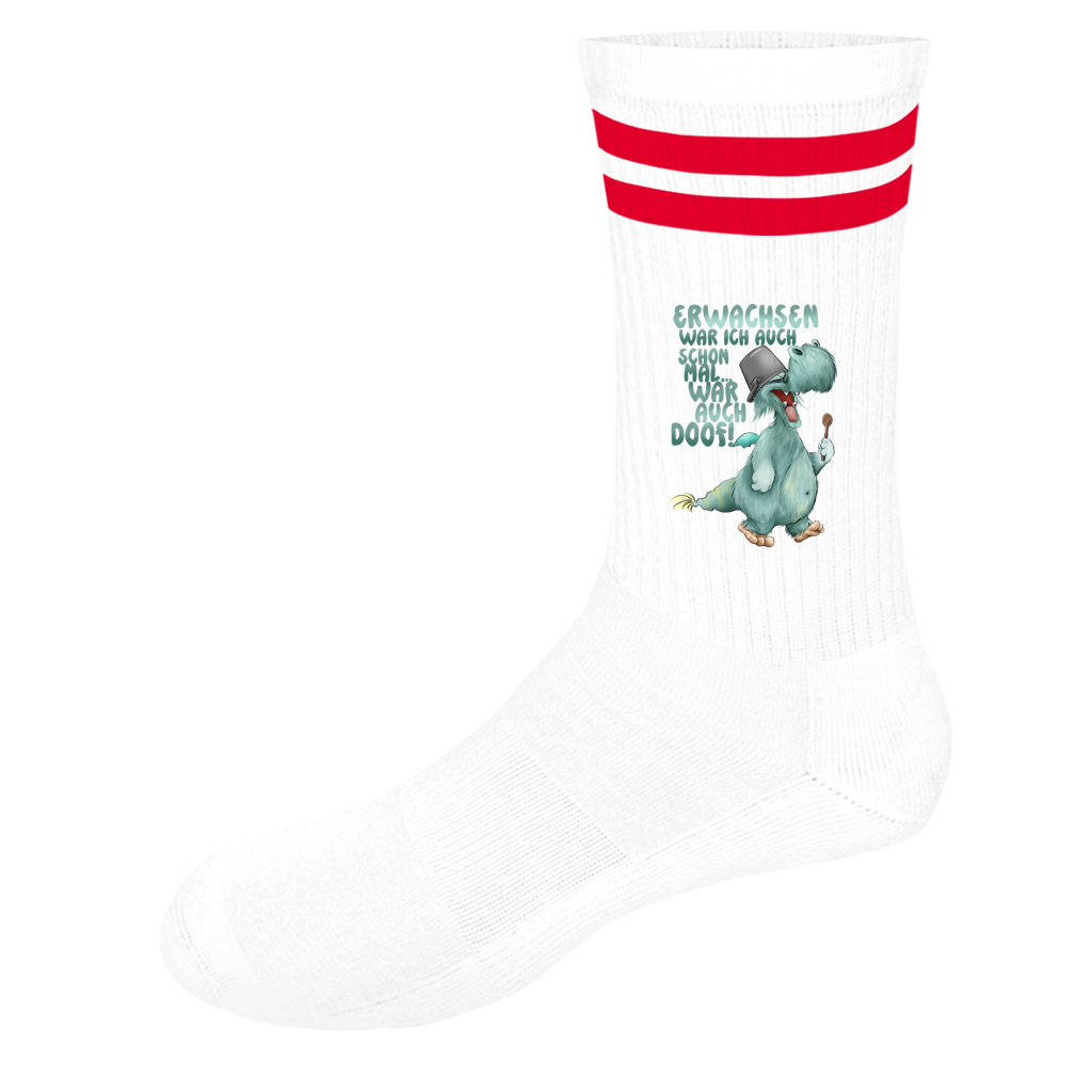 Socken mit Streifen Erwachsen war ich auch schon mal... war auch doof