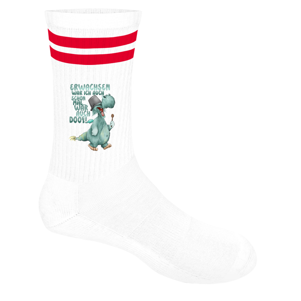 Socken mit Streifen Erwachsen war ich auch schon mal... war auch doof