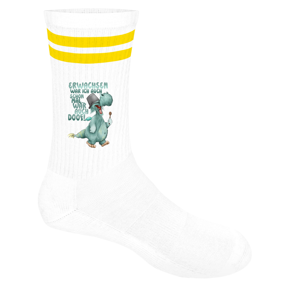 Socken mit Streifen Erwachsen war ich auch schon mal... war auch doof