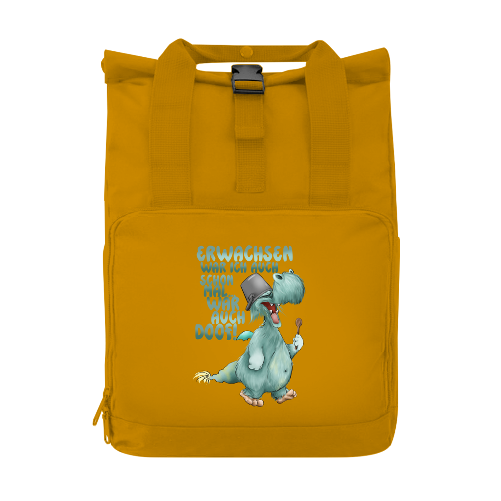 Rucksack mit Seitentasche Erwachsen war ich auch schon mal... war auch doof