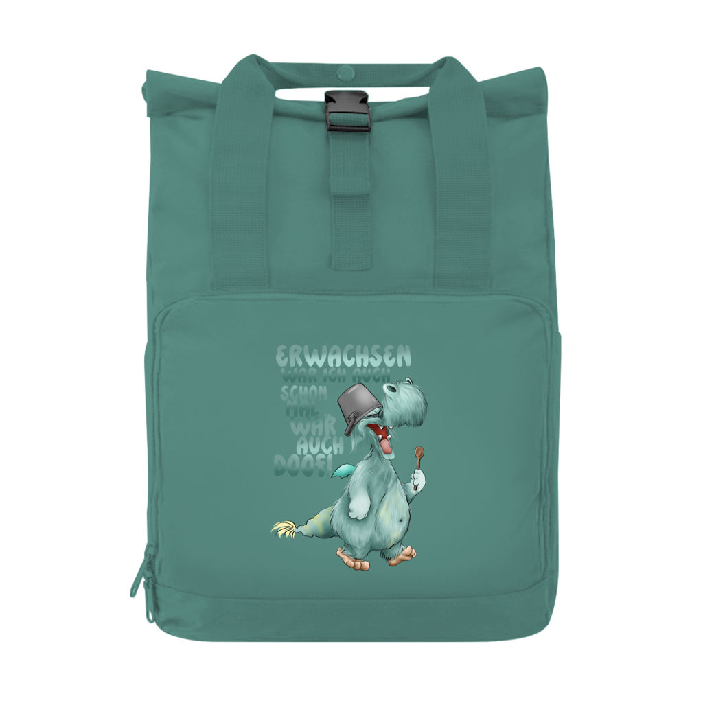 Rucksack mit Seitentasche Erwachsen war ich auch schon mal... war auch doof