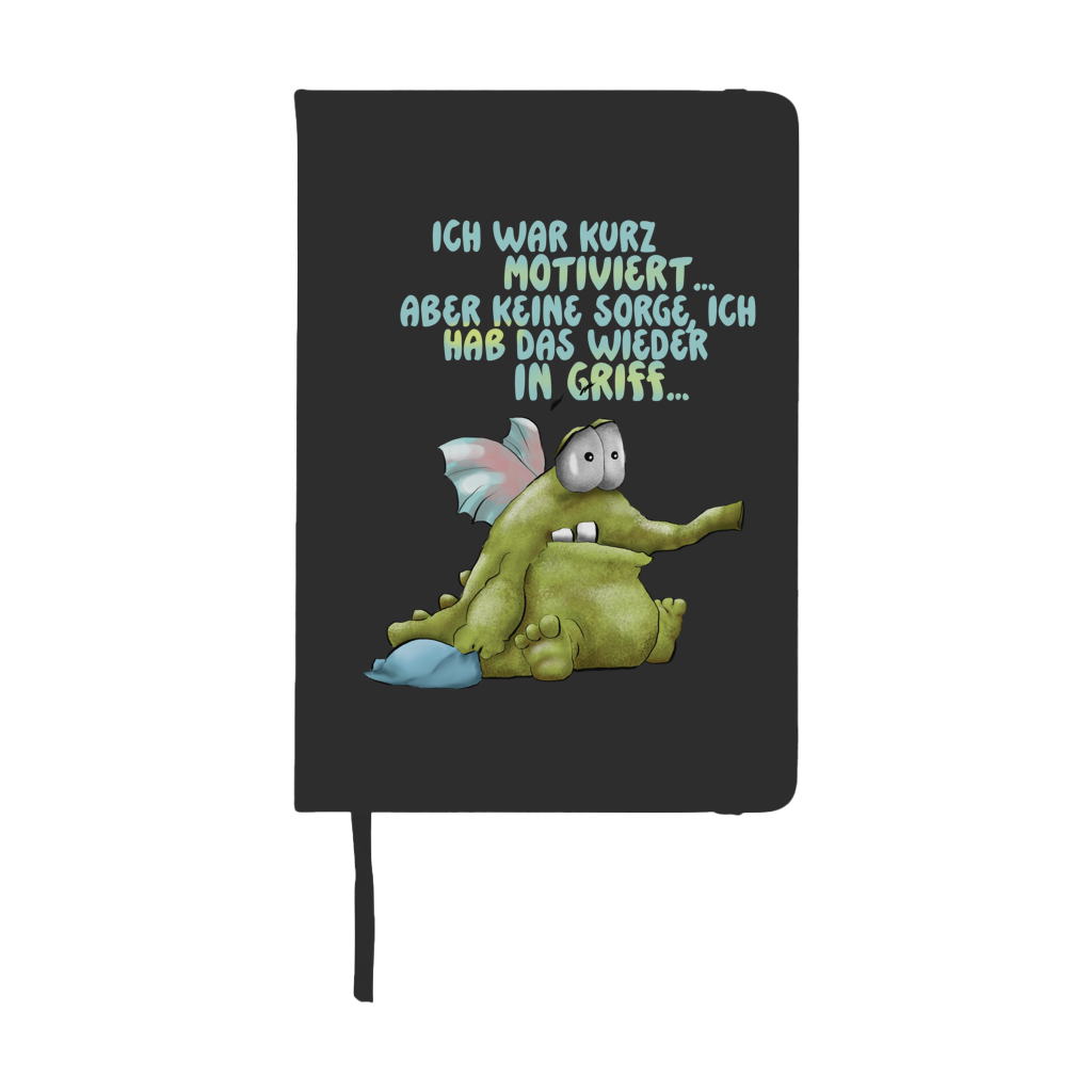Notizbuch Ich war kurz motiviert, Design 1