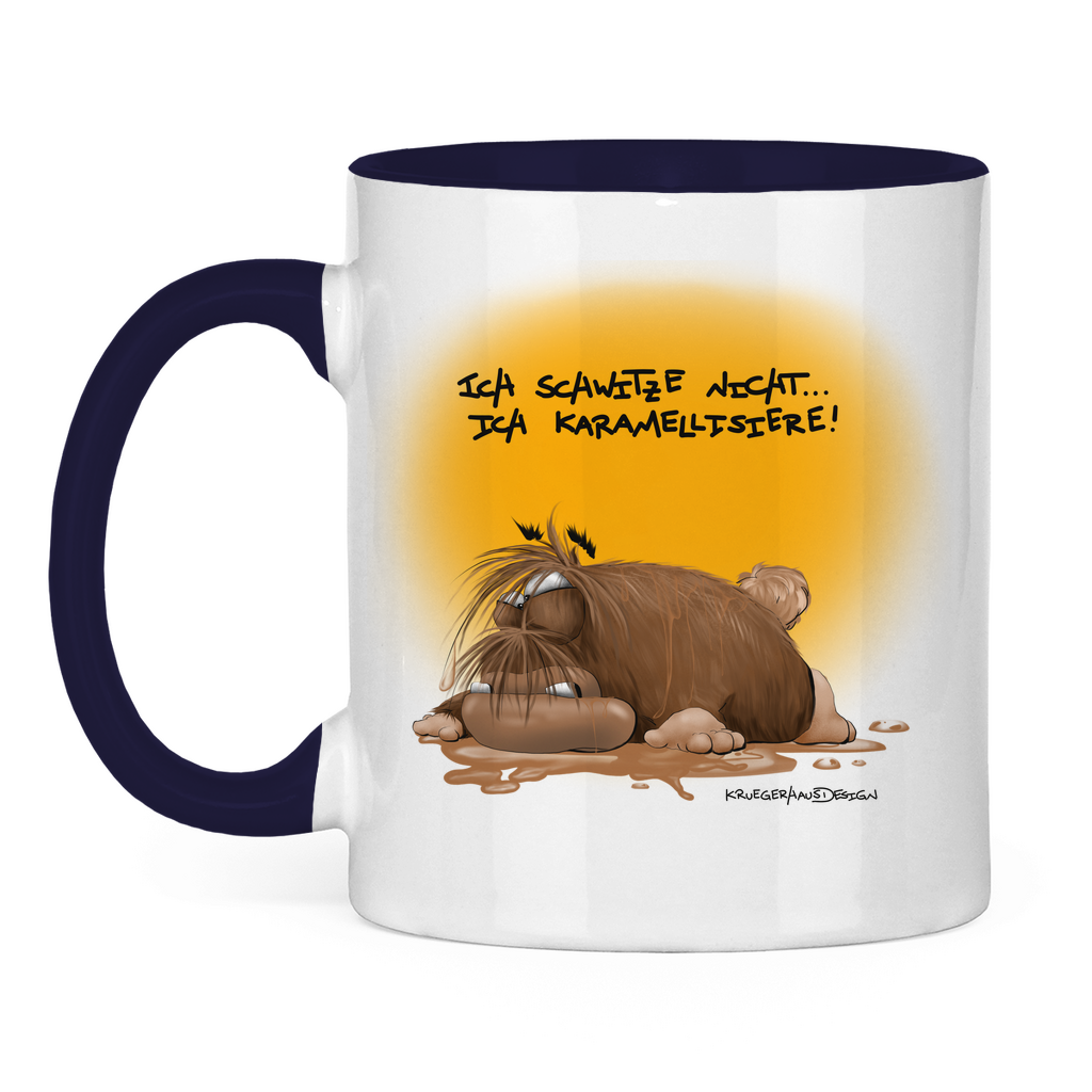 Tasse zweifarbig Ich schwitze nicht… ich karamellisiere!