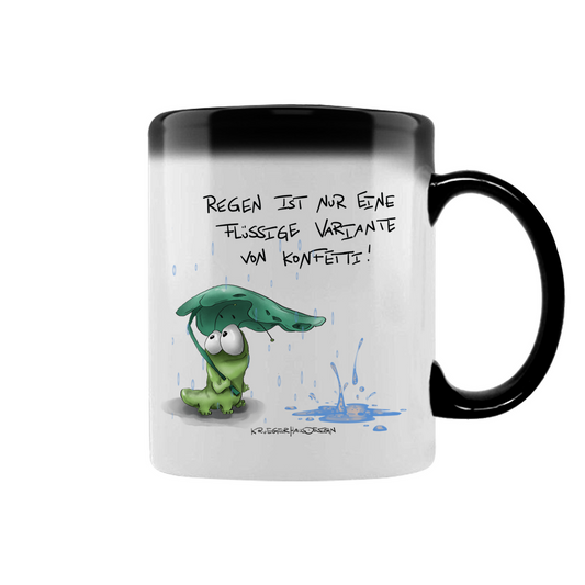 Zaubertasse Regen ist nur eine flüssige Variante von Konfetti!