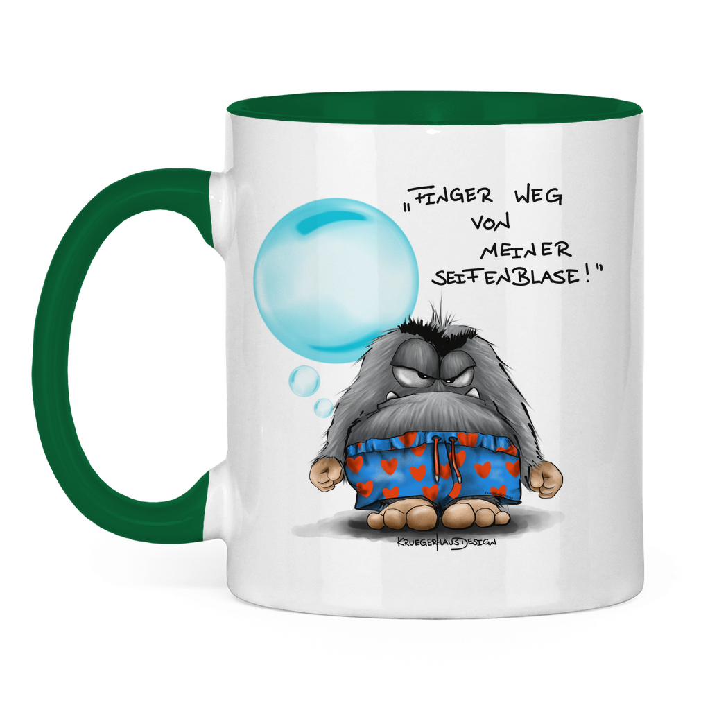 Tasse zweifarbig Finger weg von meiner Seifenblase!