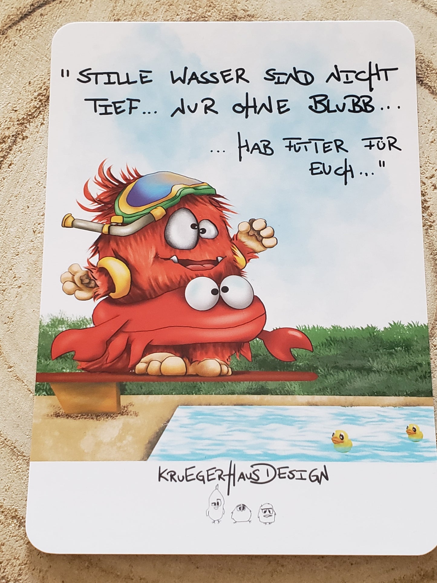 Postkarten Set Monster Kruegerhausdesign Juni 2024, 12 Postkarten