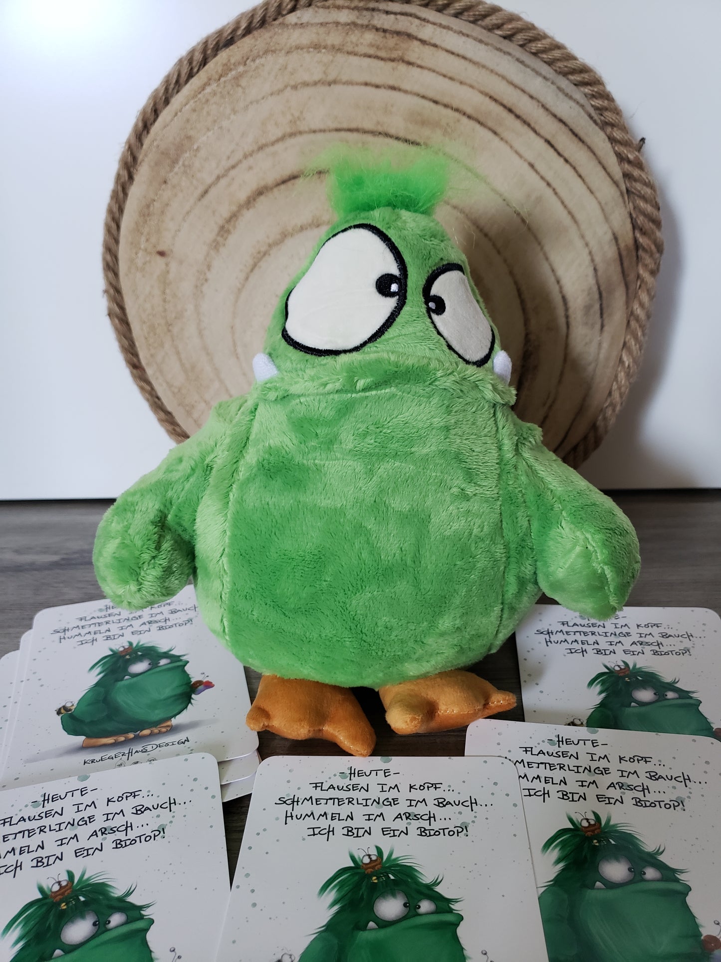 Kruegerhausdesign Stofftier, Plüschtier, Das Biotop Monster mit Flausen im Kopf, Pepe Monster