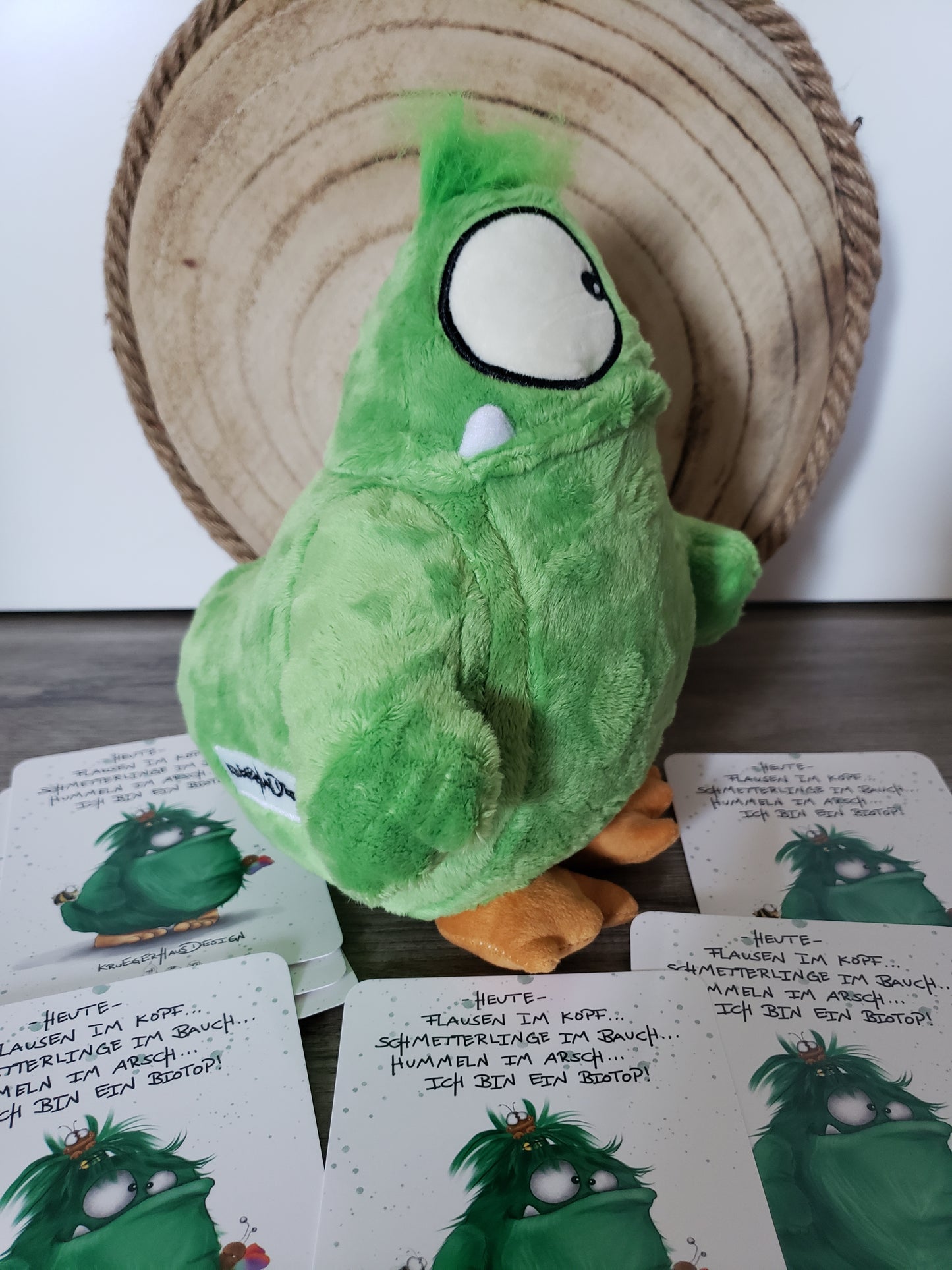 Kruegerhausdesign Stofftier, Plüschtier, Das Biotop Monster mit Flausen im Kopf, Pepe Monster