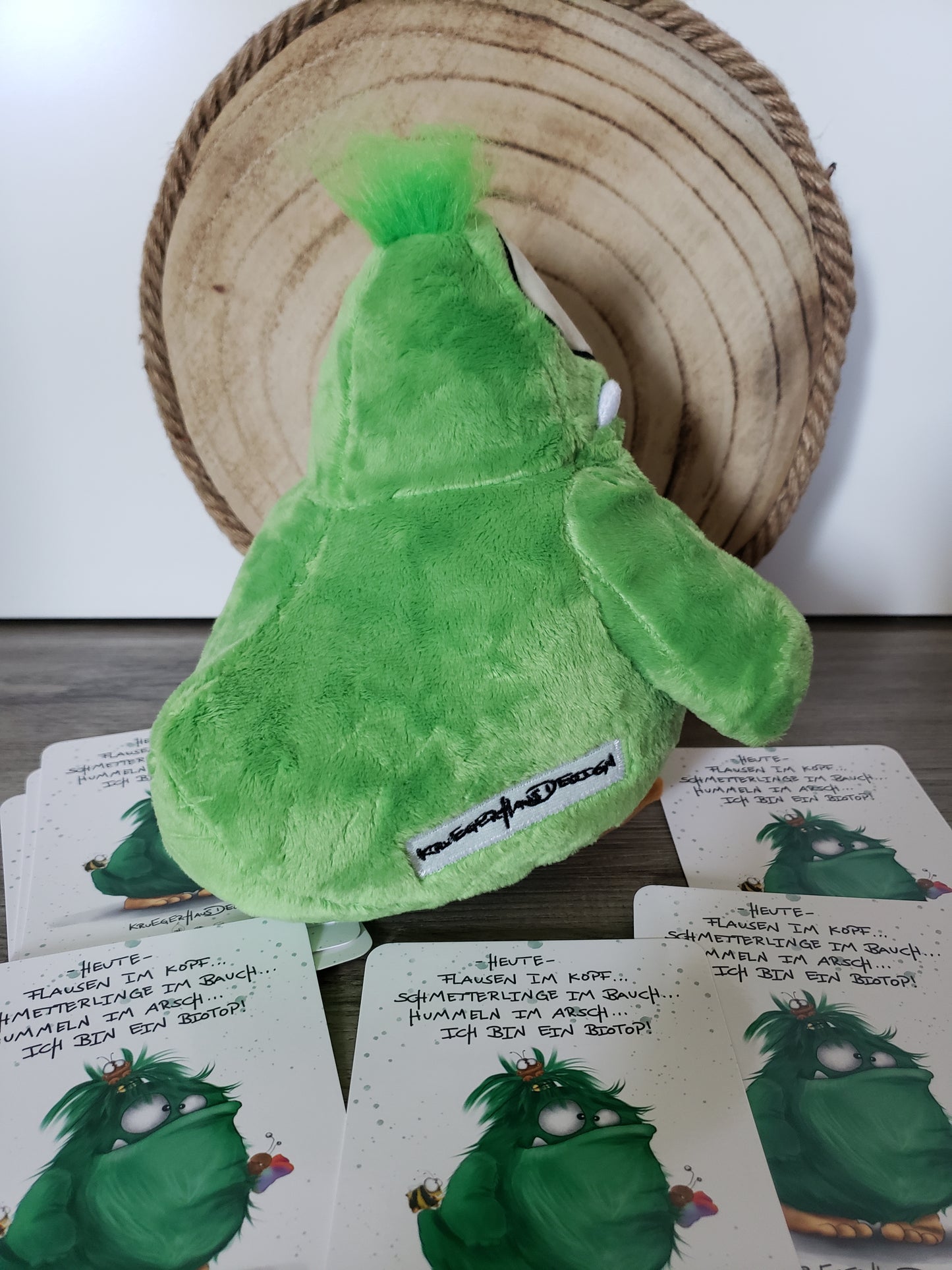 Kruegerhausdesign Stofftier, Plüschtier, Das Biotop Monster mit Flausen im Kopf, Pepe Monster