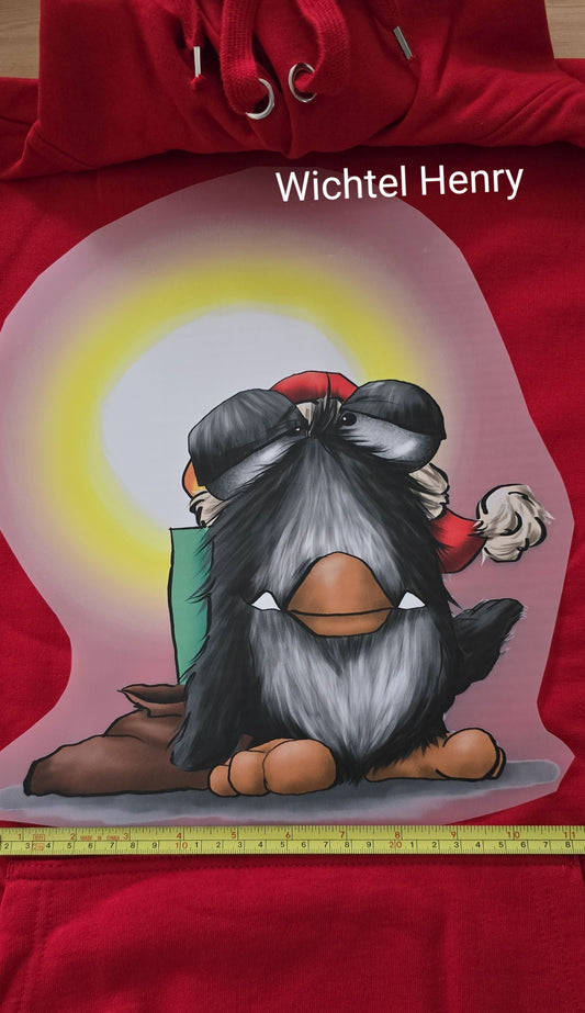 XXL Weihnachten Bügelbild Kruegerhausdesign Monster Wichtel Henry