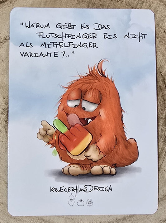 Postkarten Set Monster Kruegerhausdesign Dezember 2024, 14 Postkarten