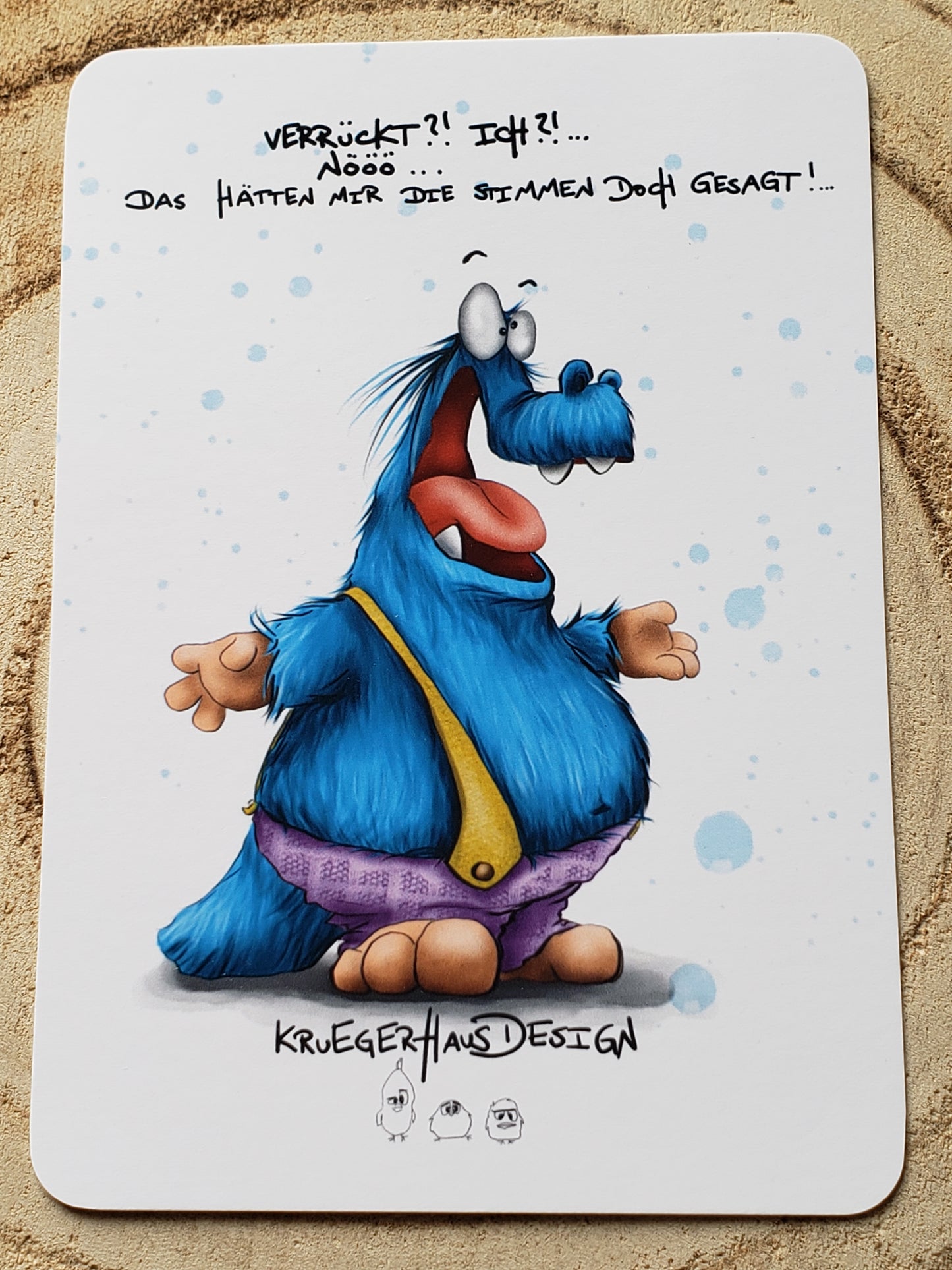 Postkarten Set Monster Kruegerhausdesign Januar 2024, 18 Postkarten.